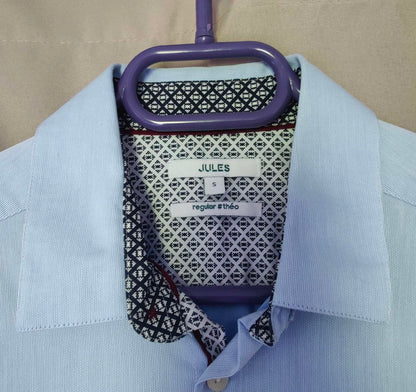 Chemise longue bleu clair