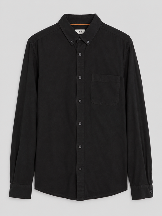Chemise velours noir - Taille L