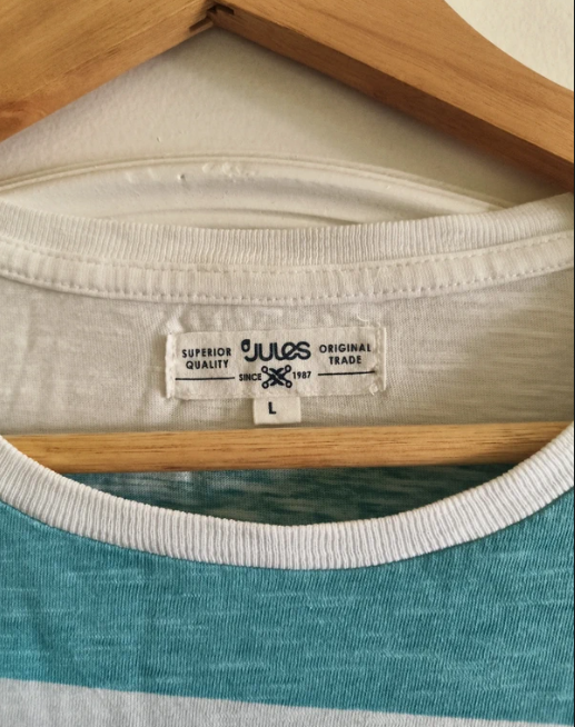 T-shirt à rayures bleues Jules