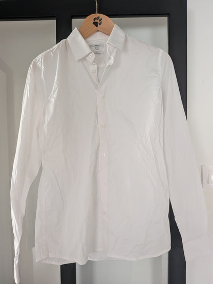 Chemise slim unie en polyamide recyclé