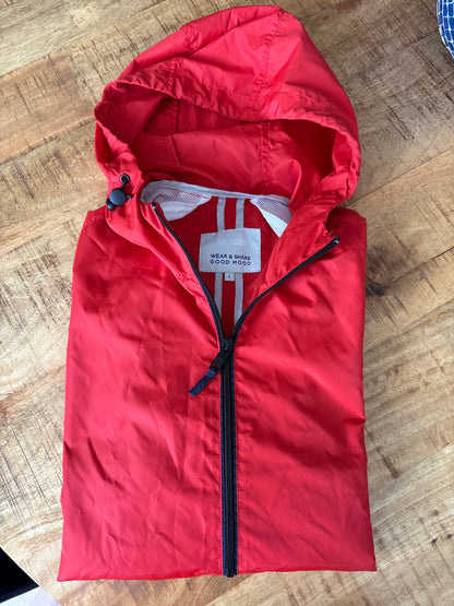 Blouson nylon capuche