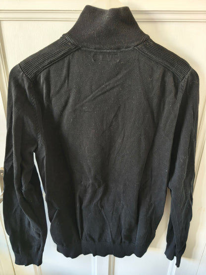 Pull zippé noir
