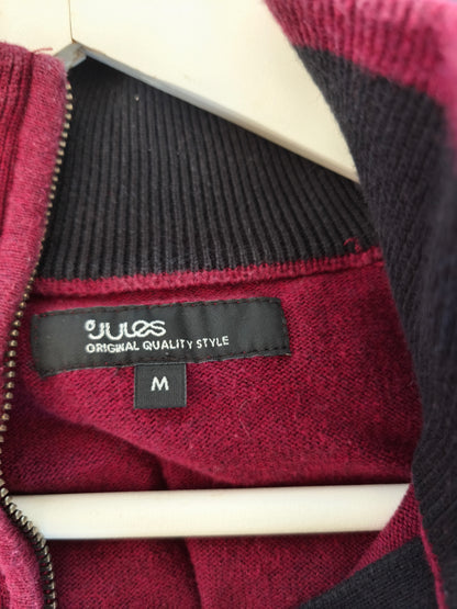 Pull zippe couleur lie de vin