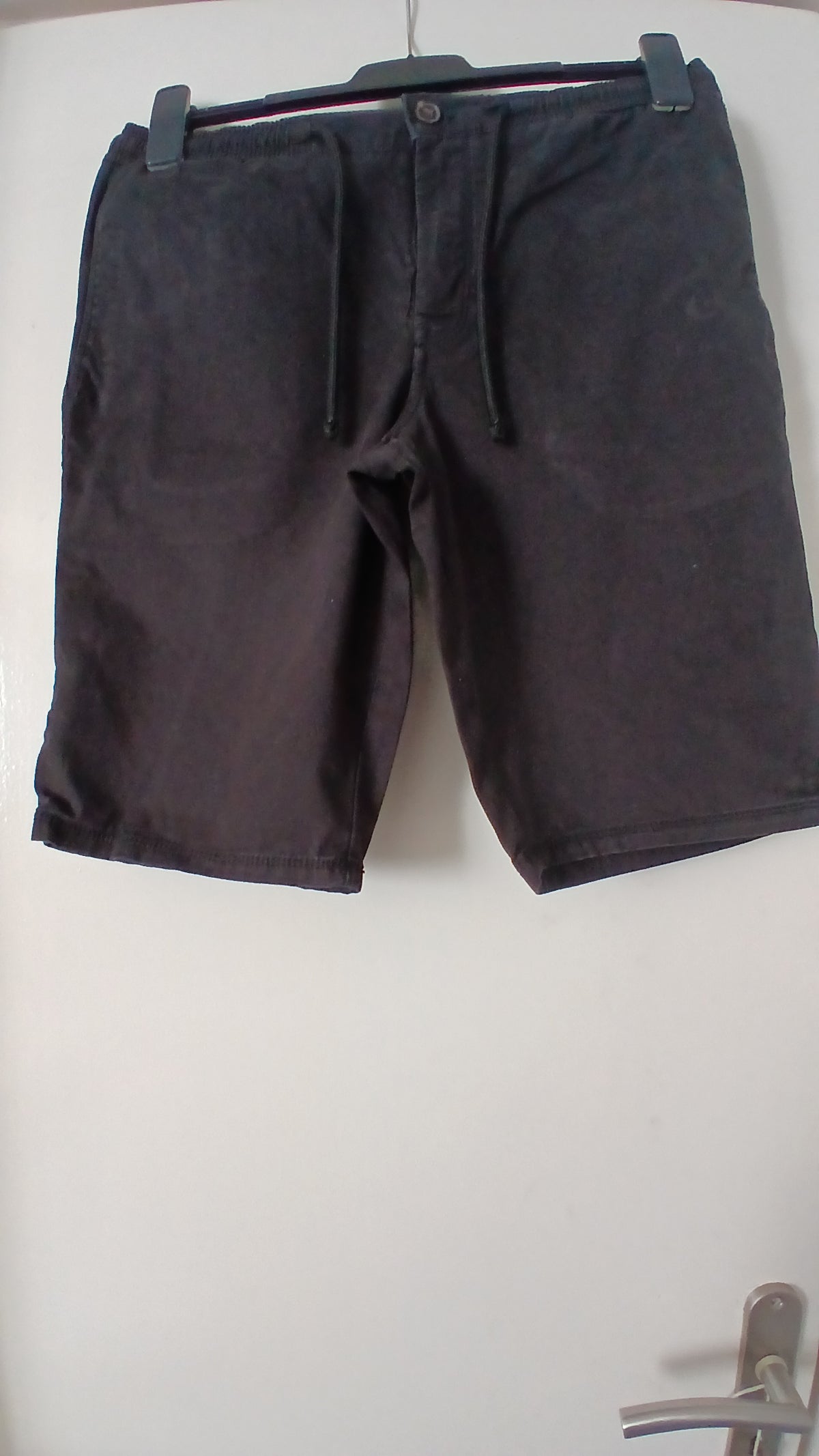 Bermuda chino uni taille élastiquée