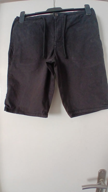 Bermuda chino uni taille élastiquée