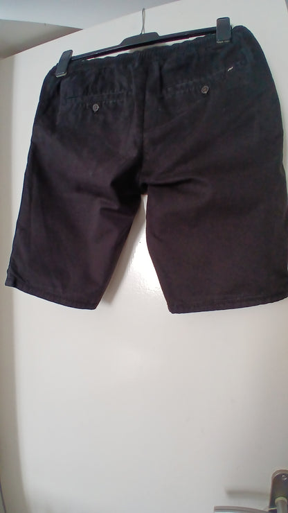 Bermuda chino uni taille élastiquée