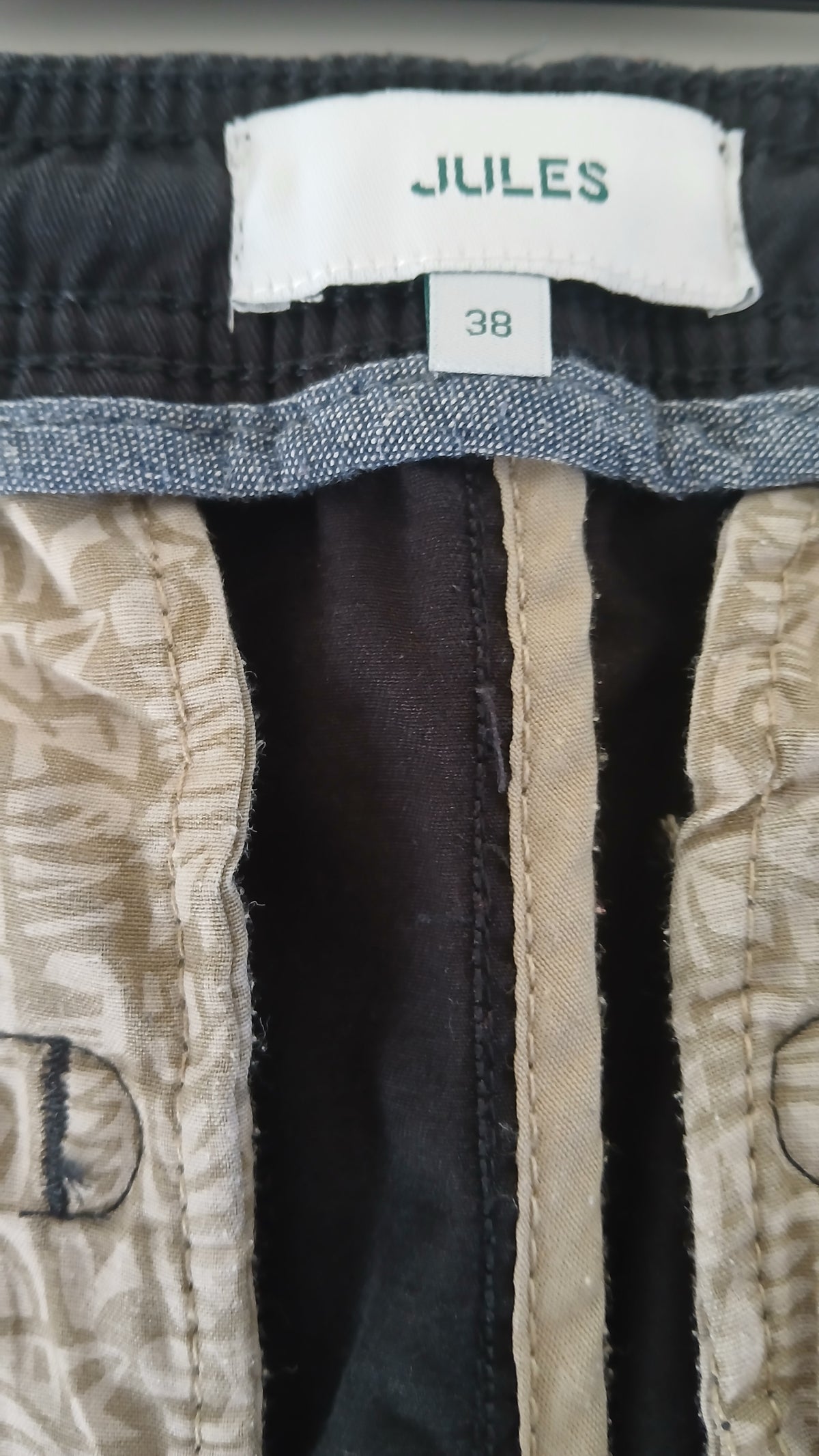 Bermuda chino uni taille élastiquée