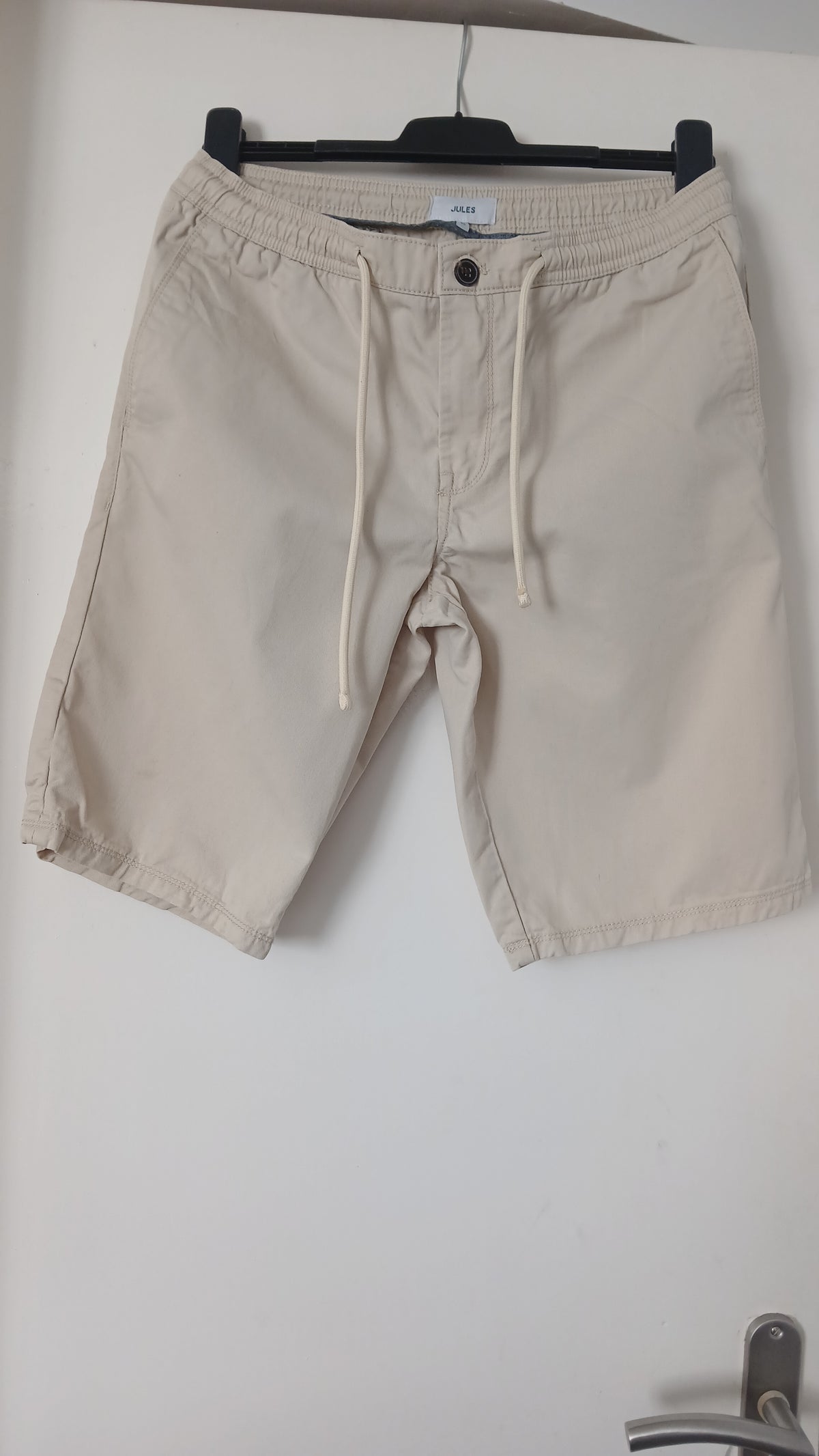 Bermuda chino uni taille élastiquée