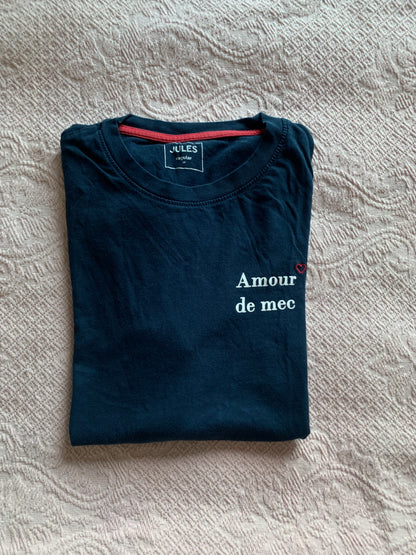 Tee-shirt imprimé poitrine amour de mec