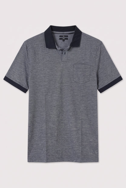 Polo microrayé