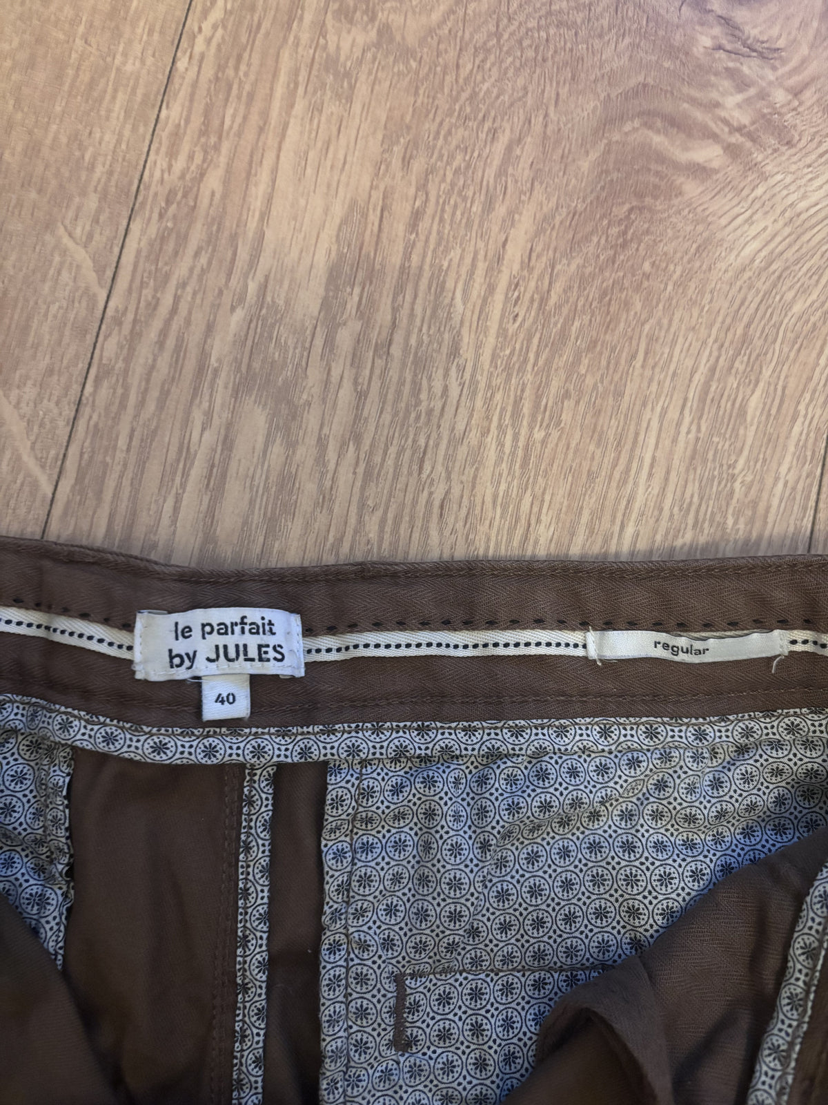 Pantalon Marron Regular Le Parfait by Jules