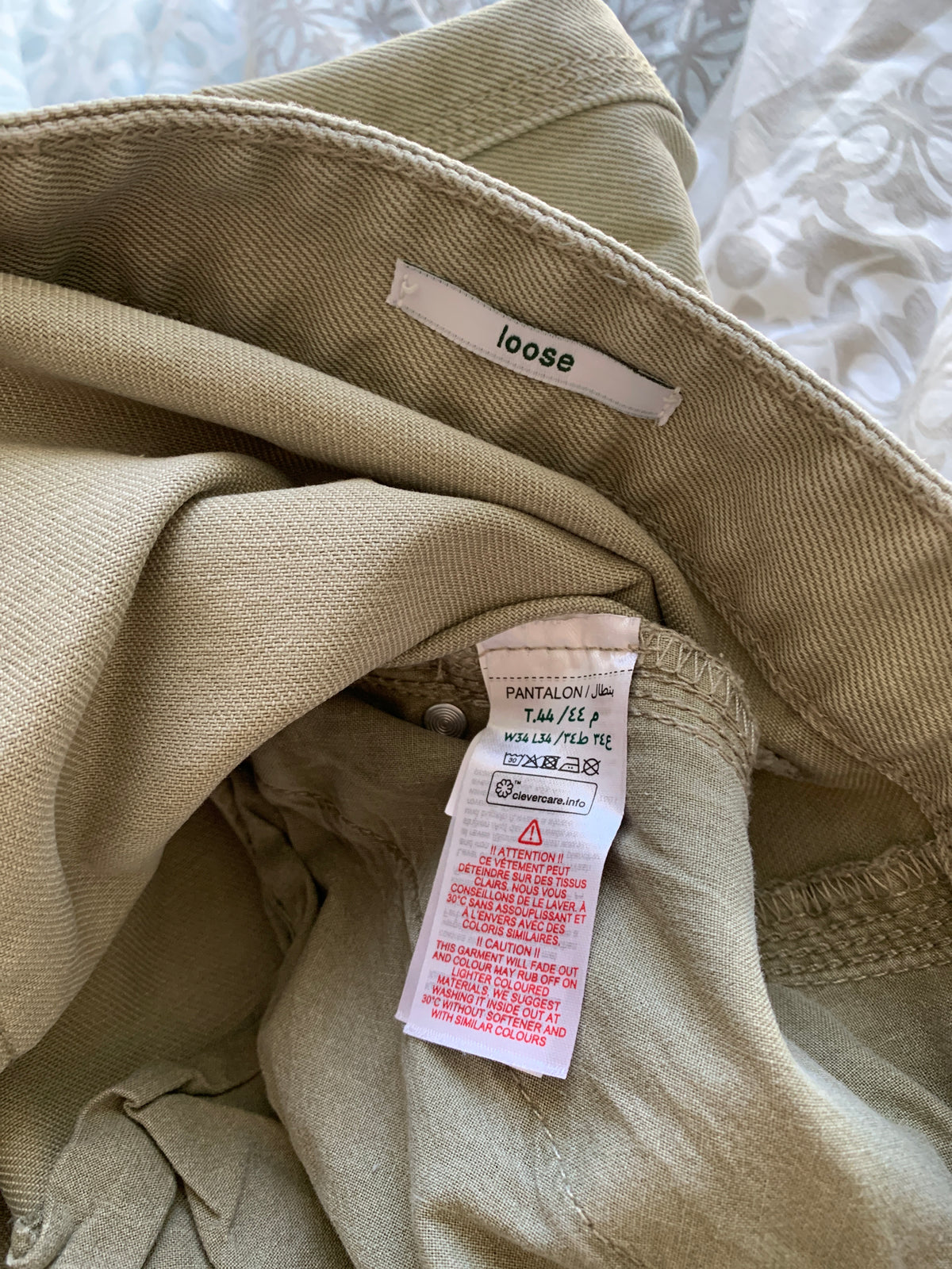 Pantalon beige T44 - L34