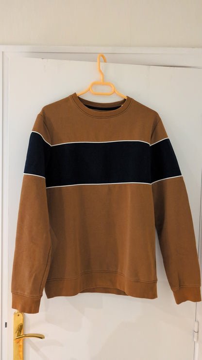 Sweat col rond colorblock
