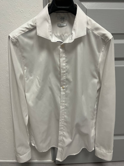 Chemise slim sans repassage unie coton