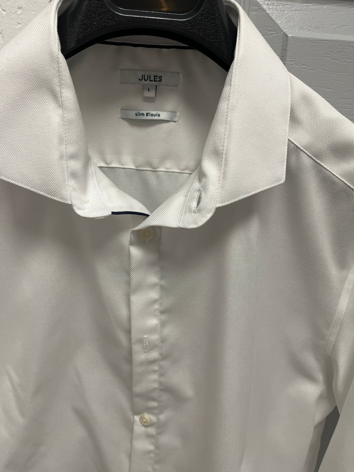 Chemise slim sans repassage unie coton