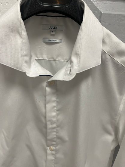 Chemise slim sans repassage unie coton