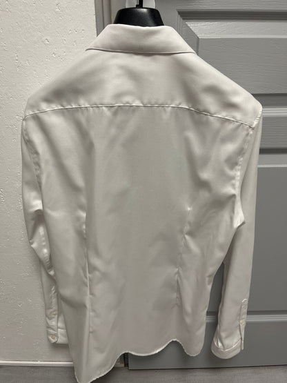 Chemise slim sans repassage unie coton