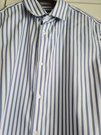 Chemise a rayure blanc bleu