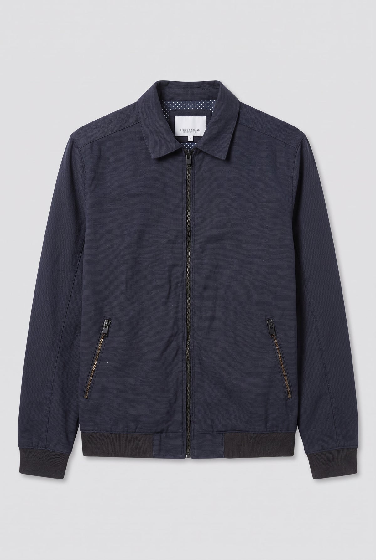 Blouson col chemise micro carreaux