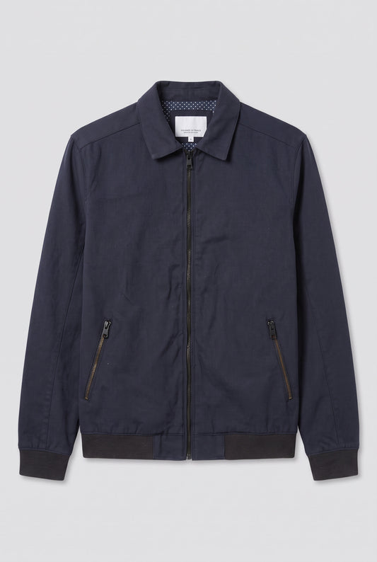 Blouson col chemise micro carreaux