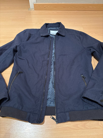 Blouson col chemise micro carreaux