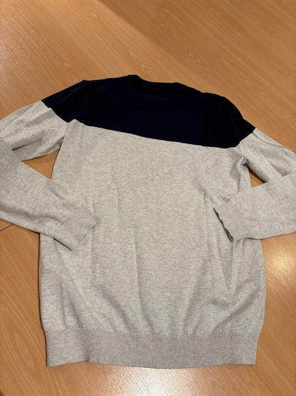 Pull jersey colorblock poche