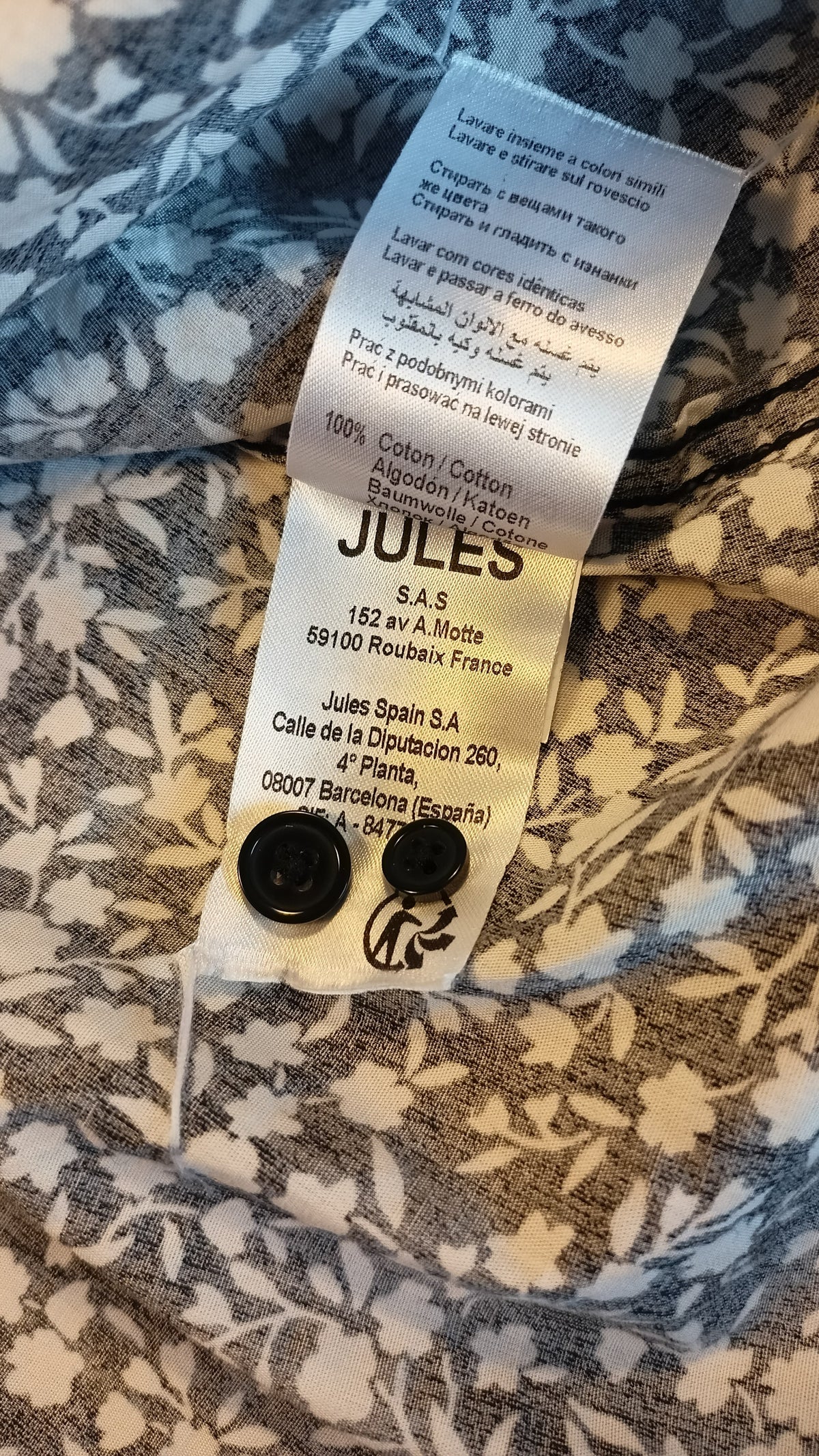 Chemise regular imprimé flueuri