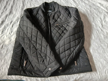 Blouson col montant type biker