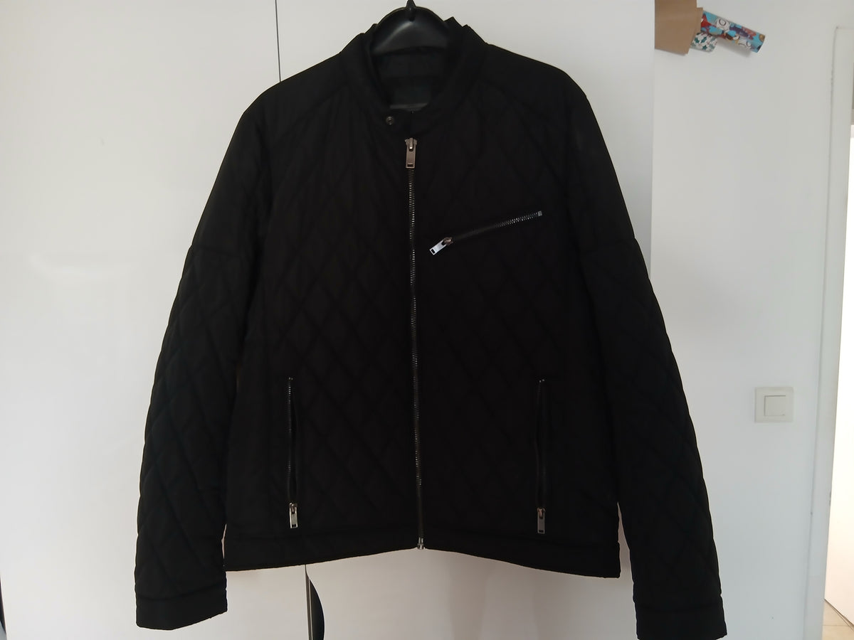 Blouson col montant type biker
