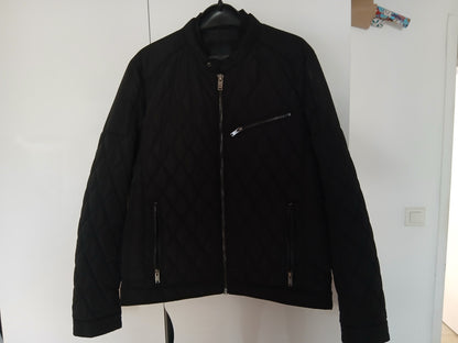 Blouson col montant type biker