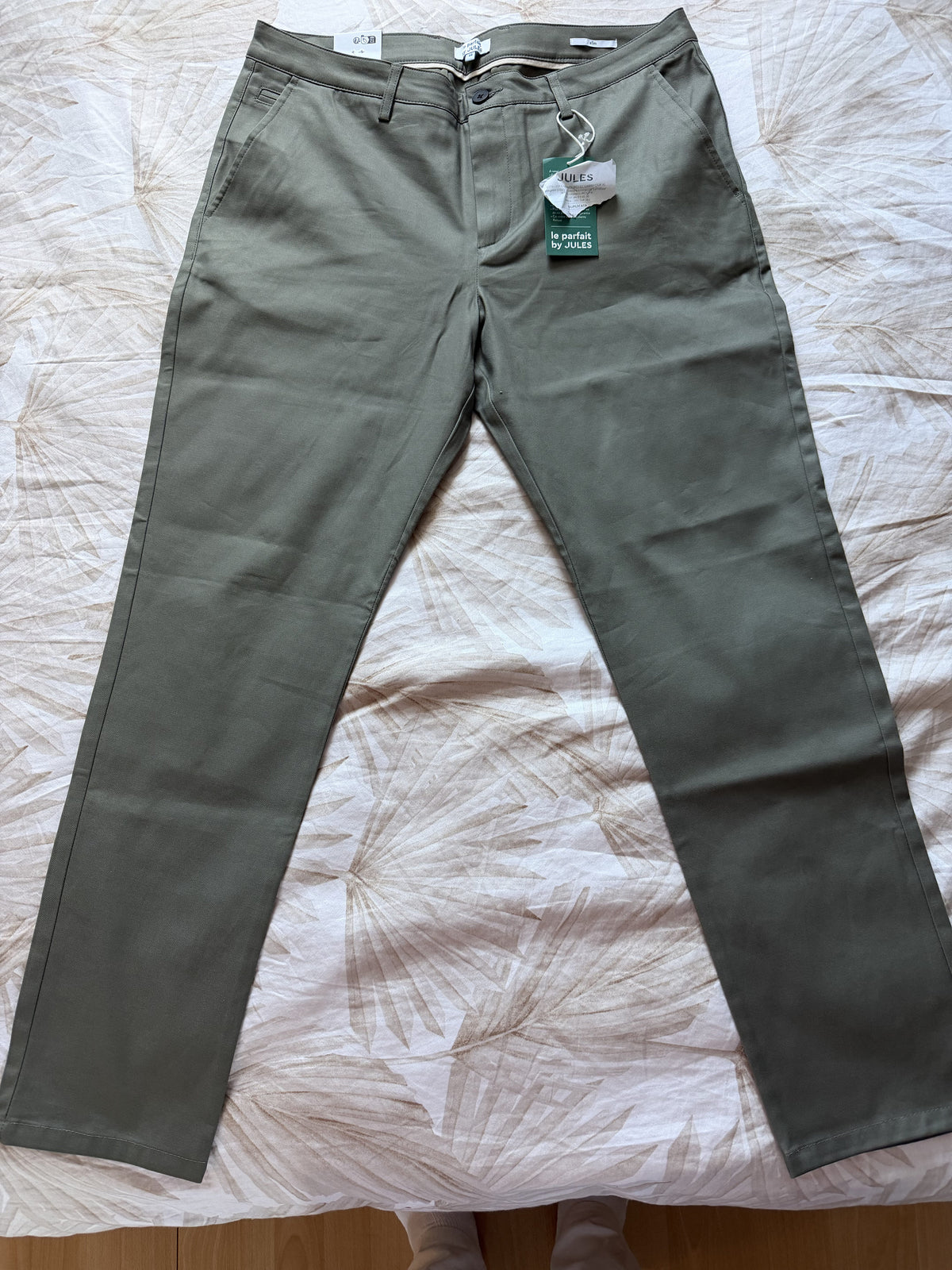 Pantalon chino slim 'le parfait by JULES' - Kaki