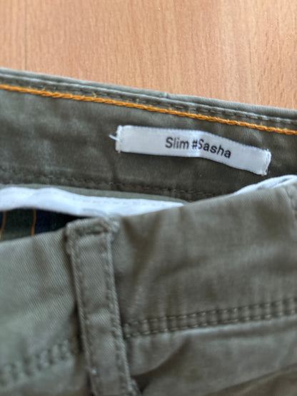 Chino coupe slim 4 longueurs uni Sasha