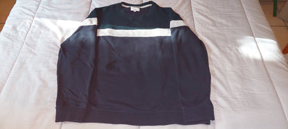 Sweat color block maille fantaisie