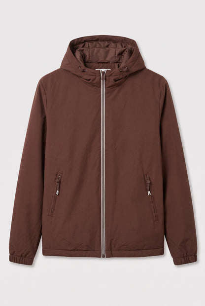 Parka longue à capuche doublée en sherpa, taille S