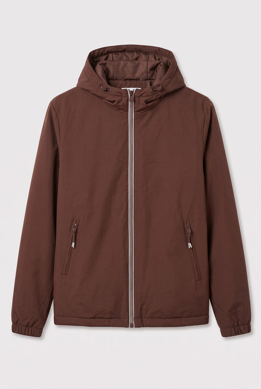 Parka longue à capuche doublée en sherpa, taille S
