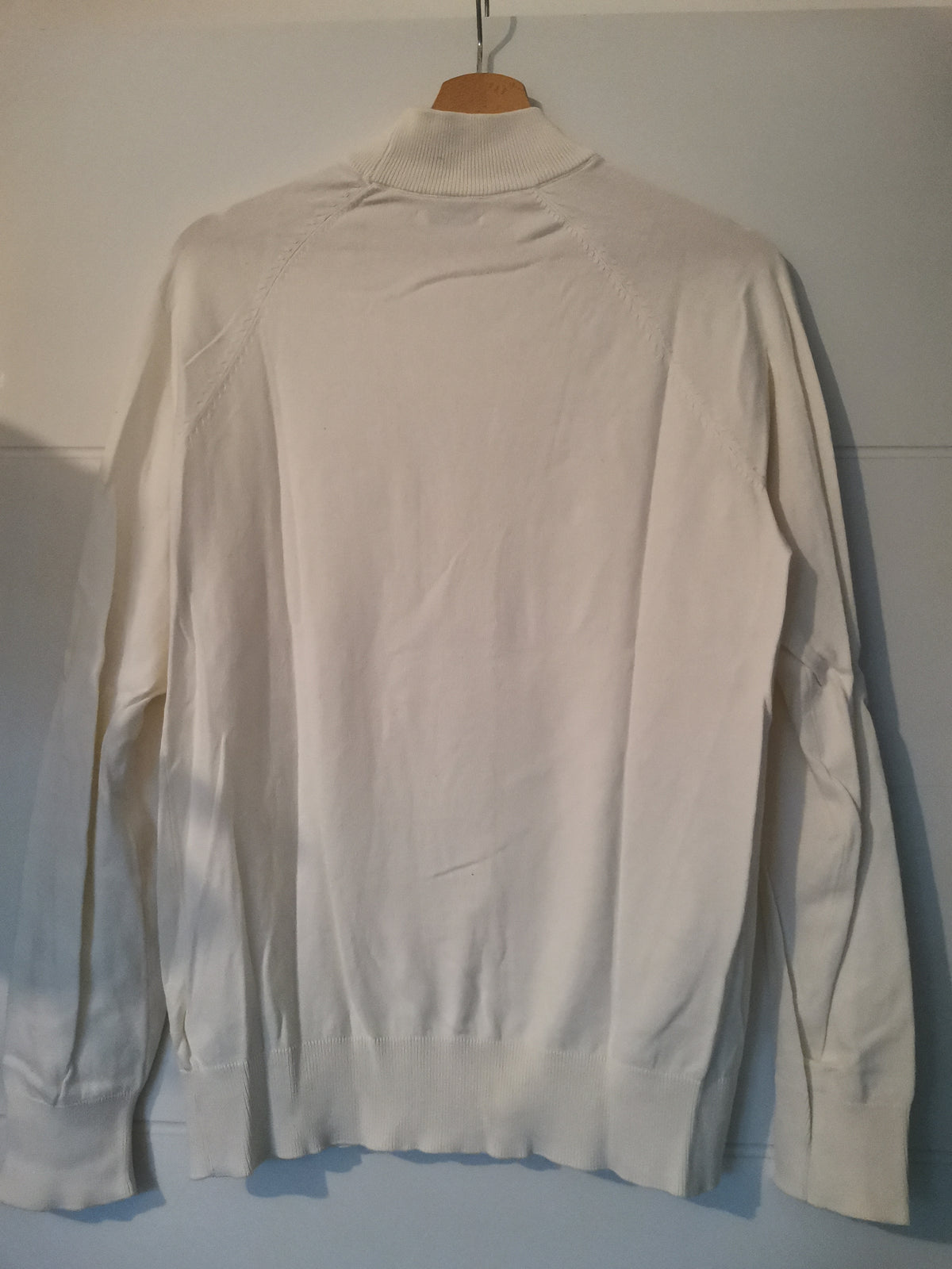 Pull col cheminée uni