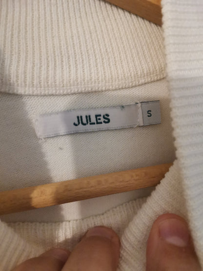 Pull col cheminée uni
