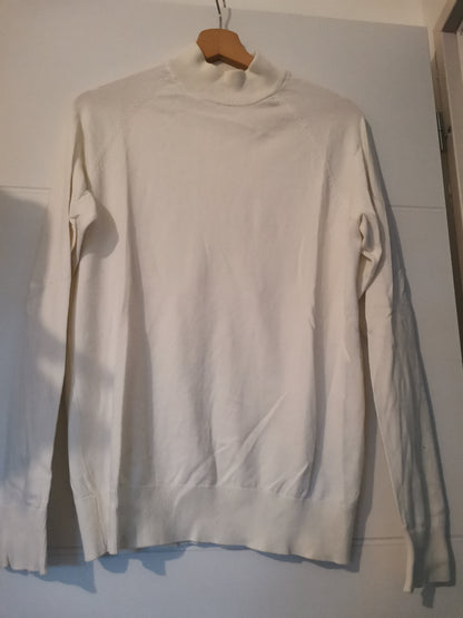 Pull col cheminée uni