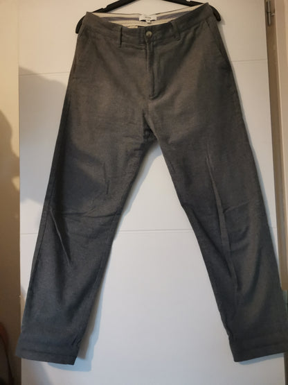 Pantalon chino flanelle carotte