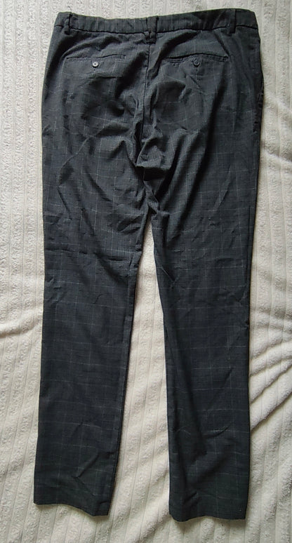 Pantalon slim chino à carreaux prince de Galles