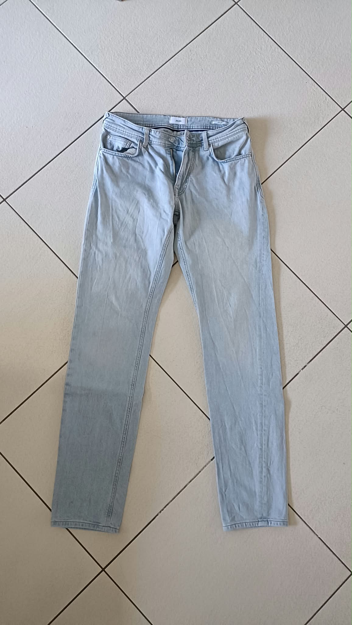 Jean straight 3 longueurs en coton recyclé