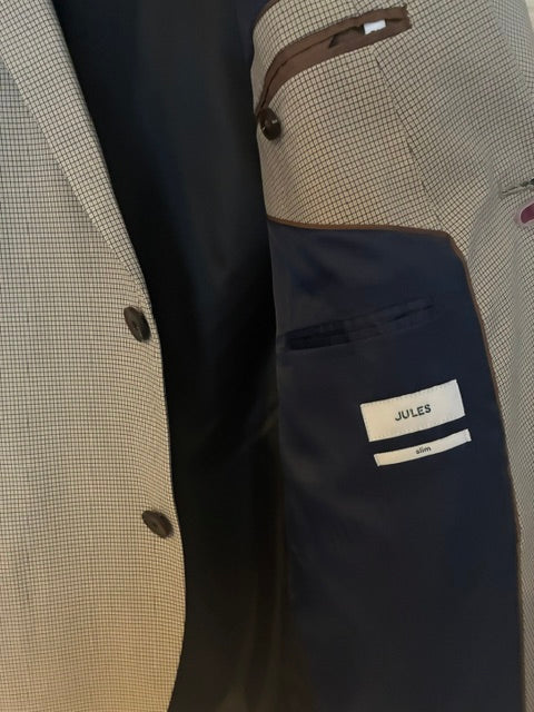 Veste slim motif pied de puce