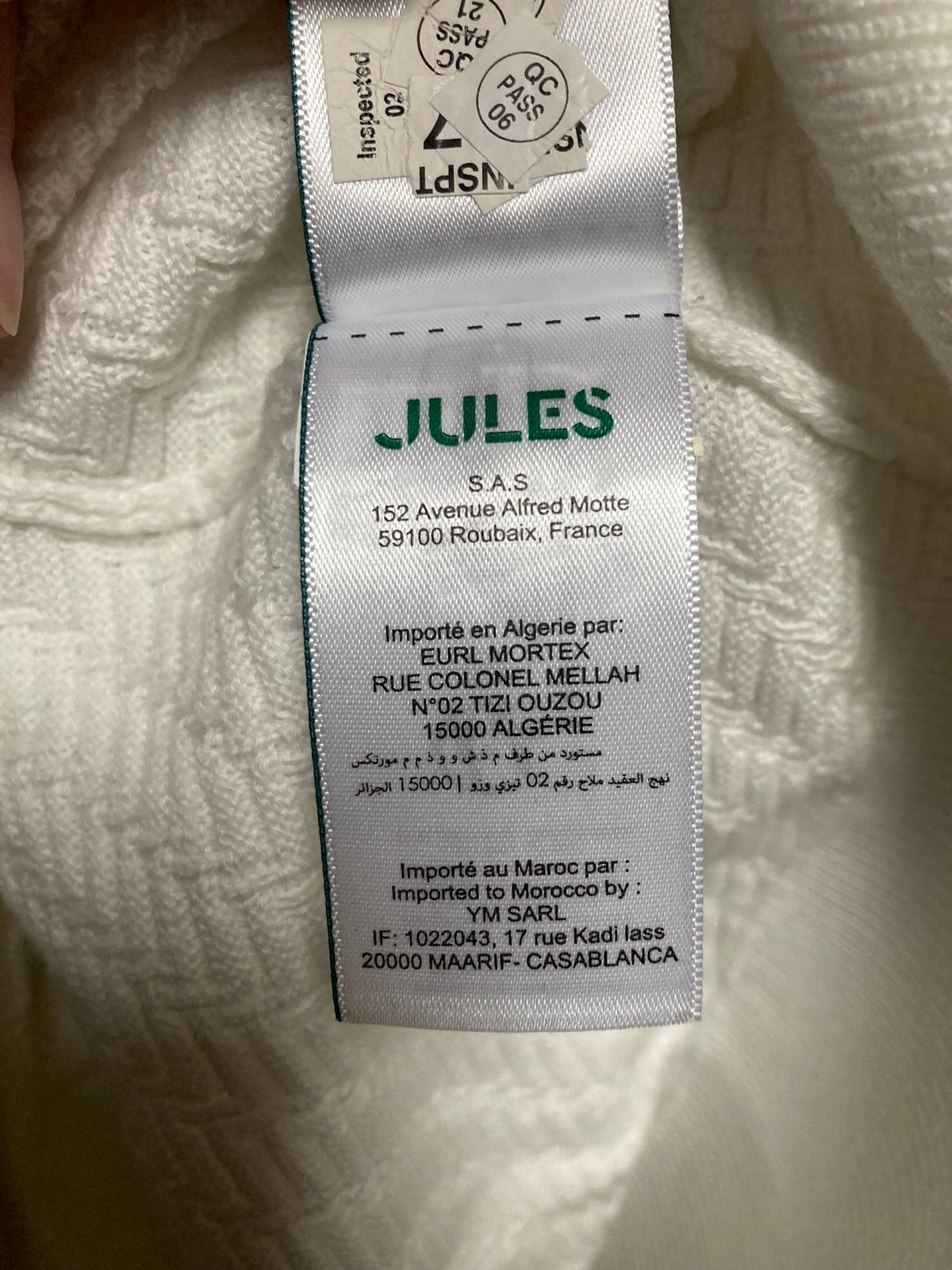 Pull à col rond texturé