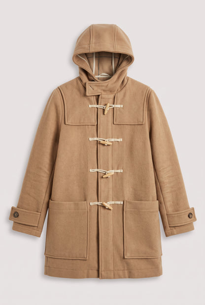 Manteau d'hiver à capuche marron