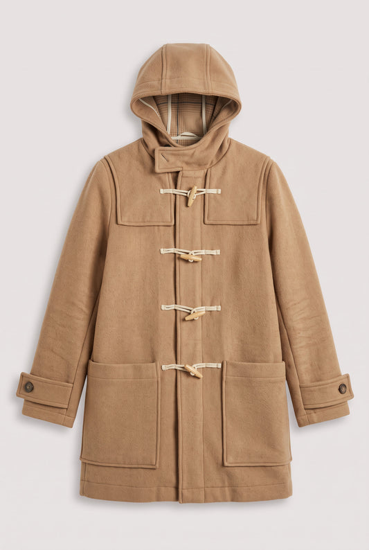 Manteau d'hiver à capuche marron