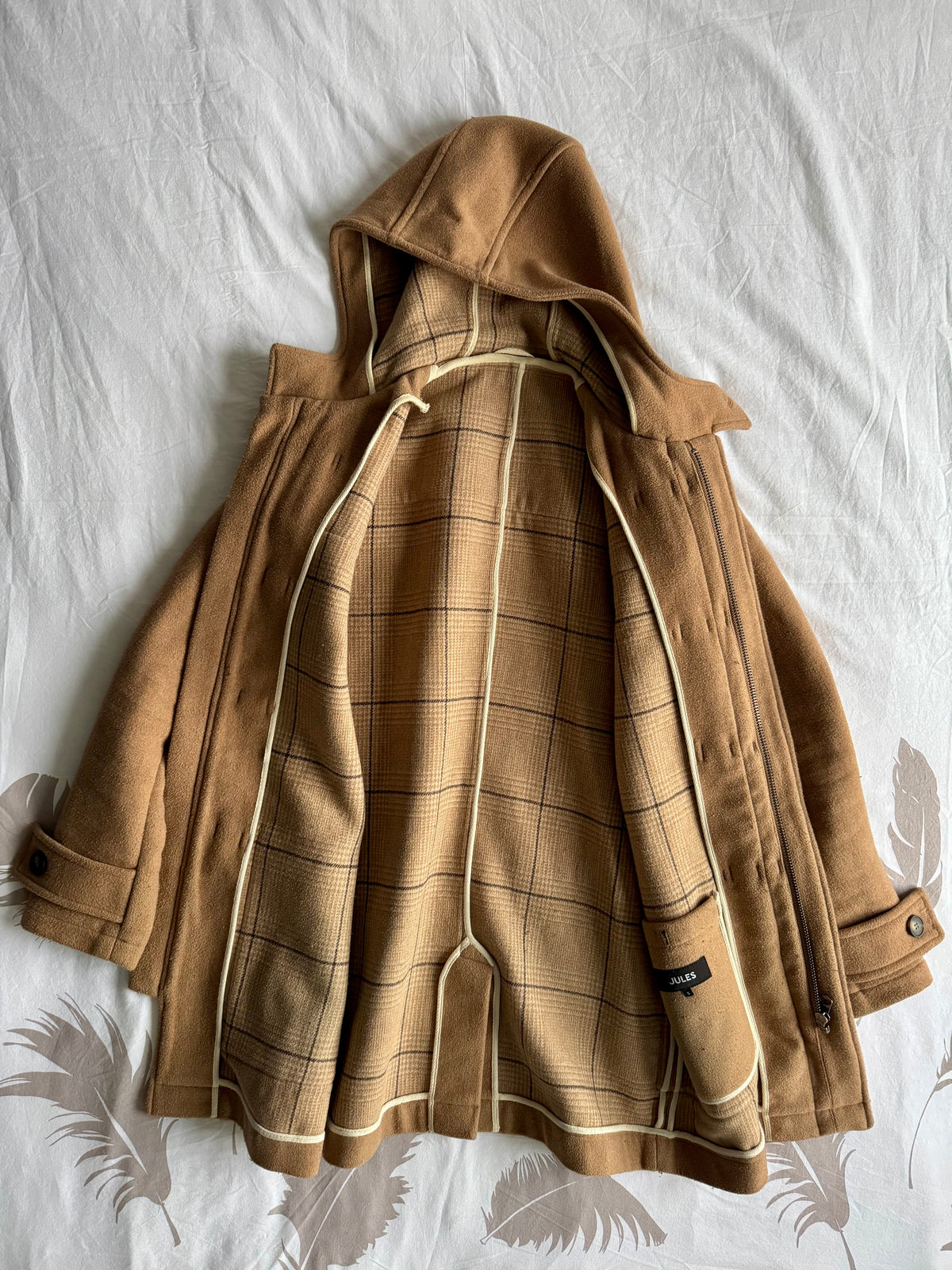 Manteau d'hiver à capuche marron