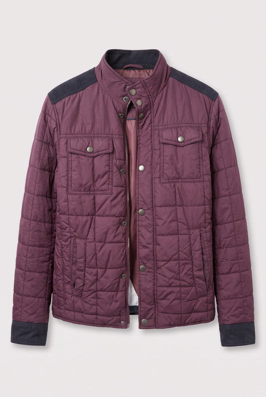 Manteau doudoune violet