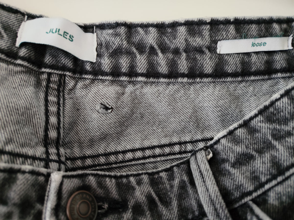 Jean loose noir/gris foncé taille 40