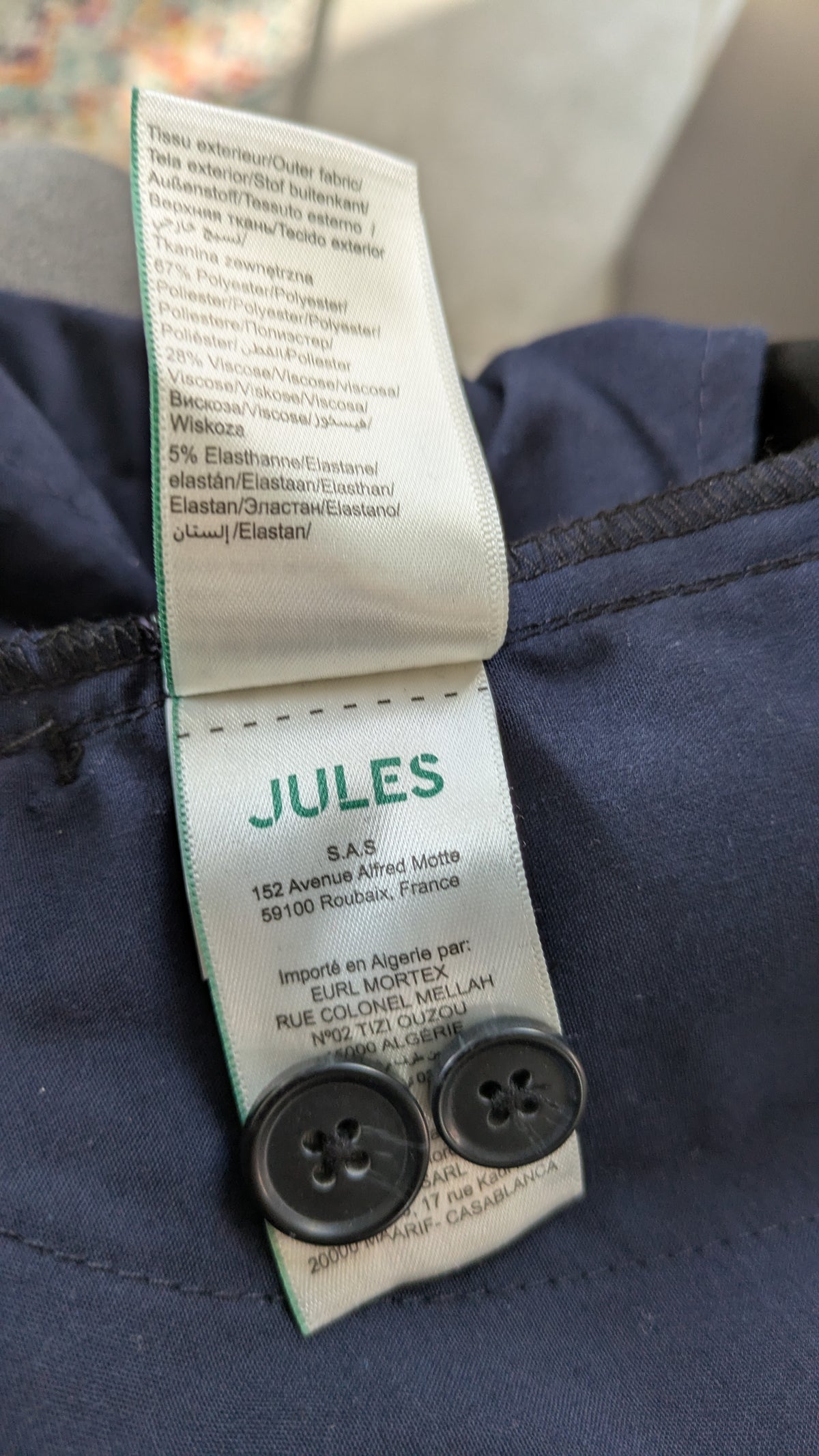 Pantalon slim chino taille élastiquée