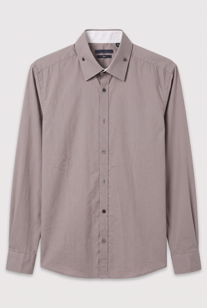 Chemise boutons carrés